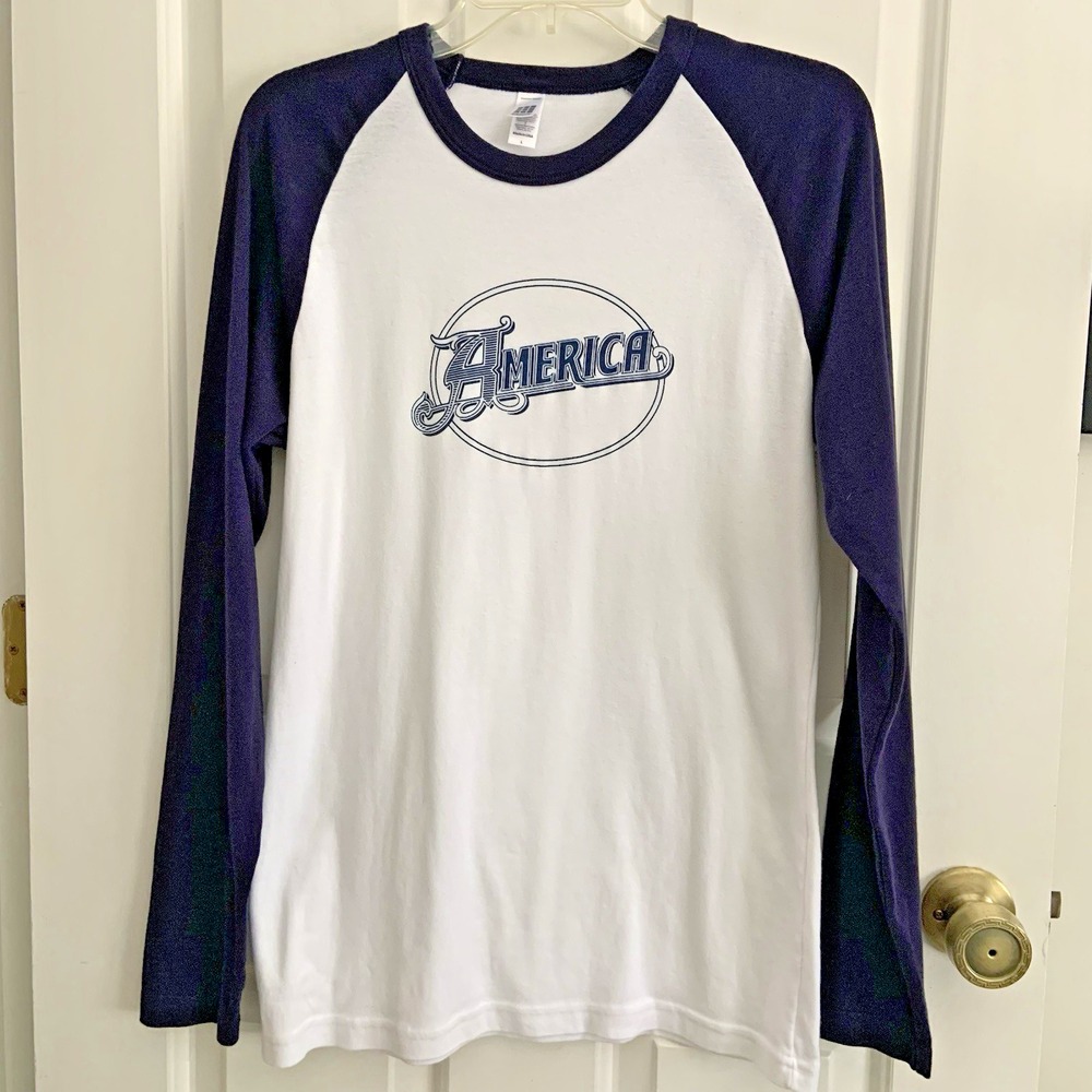 America Ventura highway Graphic Raglan Long Sleeve Band T-Shirt size L